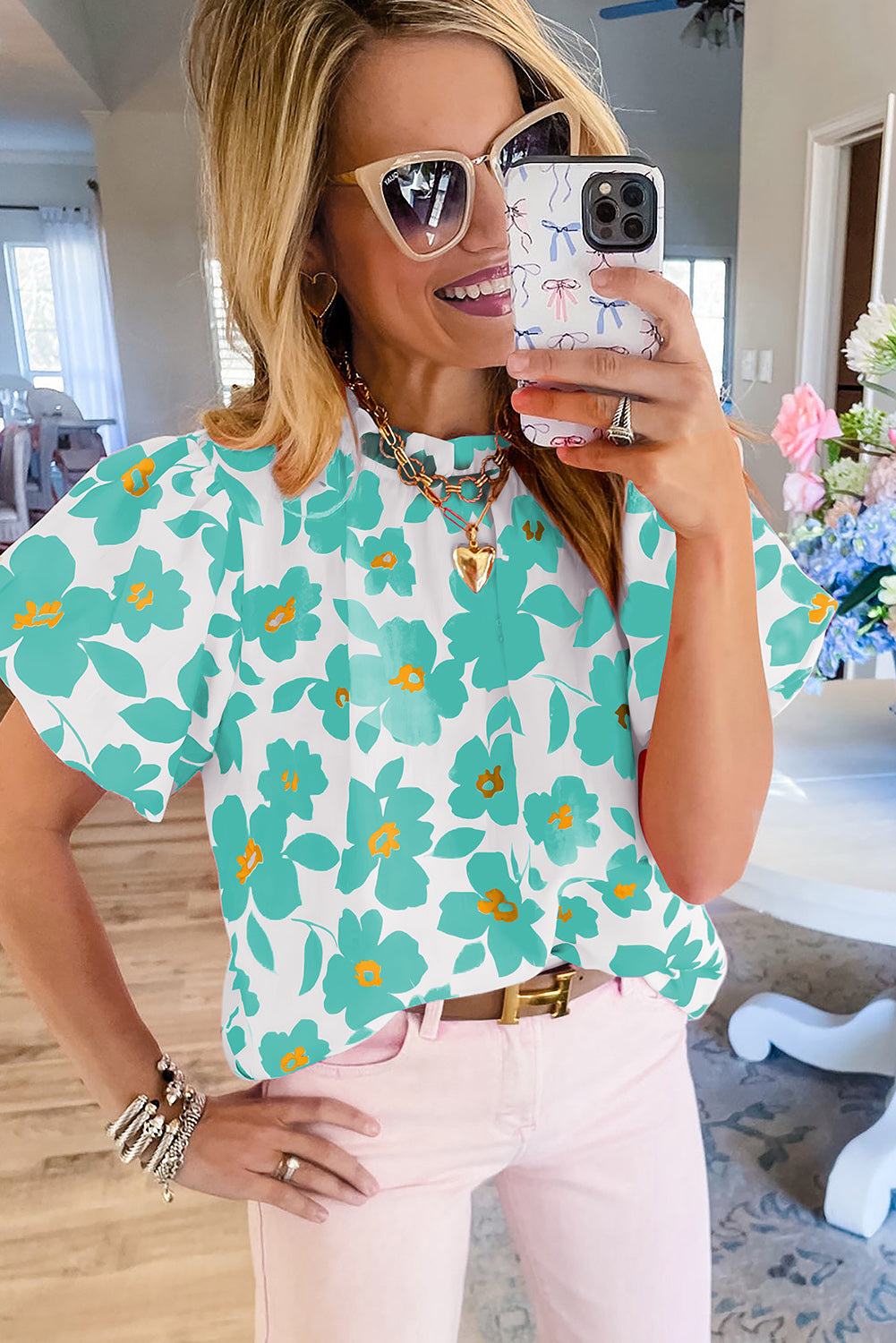 Summer Chic Floral Blouse