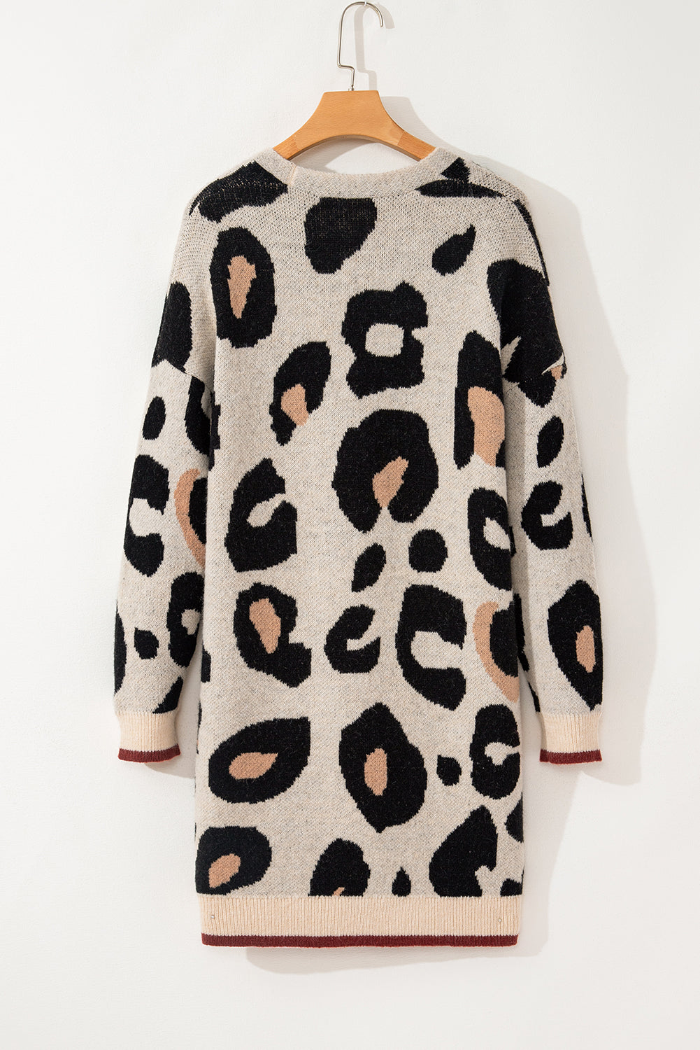 Leopard Print Midi Cardigan