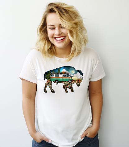 Buffalo Camping Graphic Tee