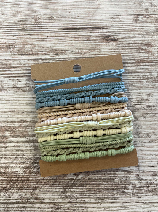 Boho Hair Tie Set (10pc) The Beach