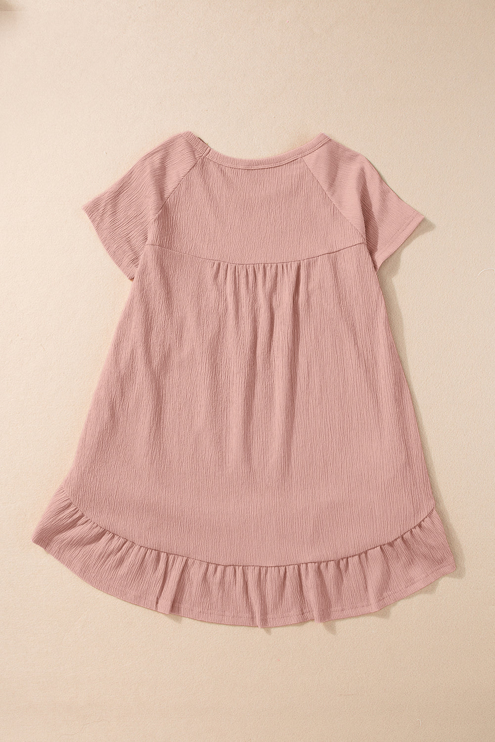 Pink Ruffle Babydoll Top