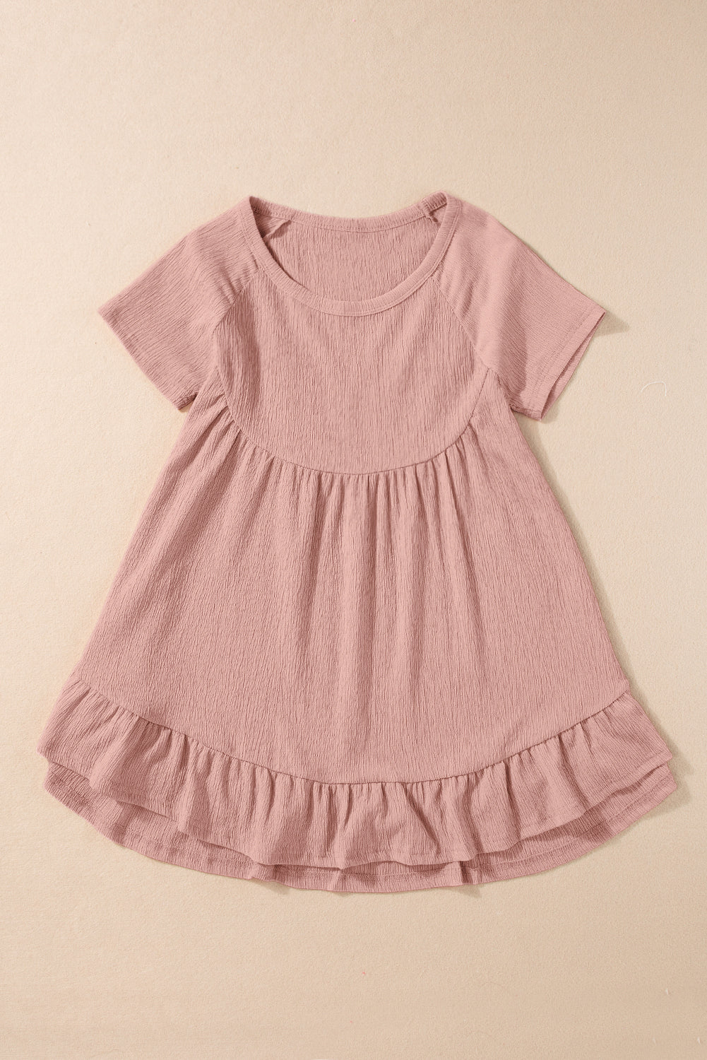 Pink Ruffle Babydoll Top