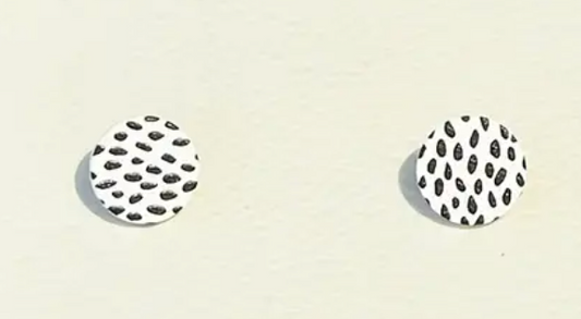 Dalmatian Dot Studs