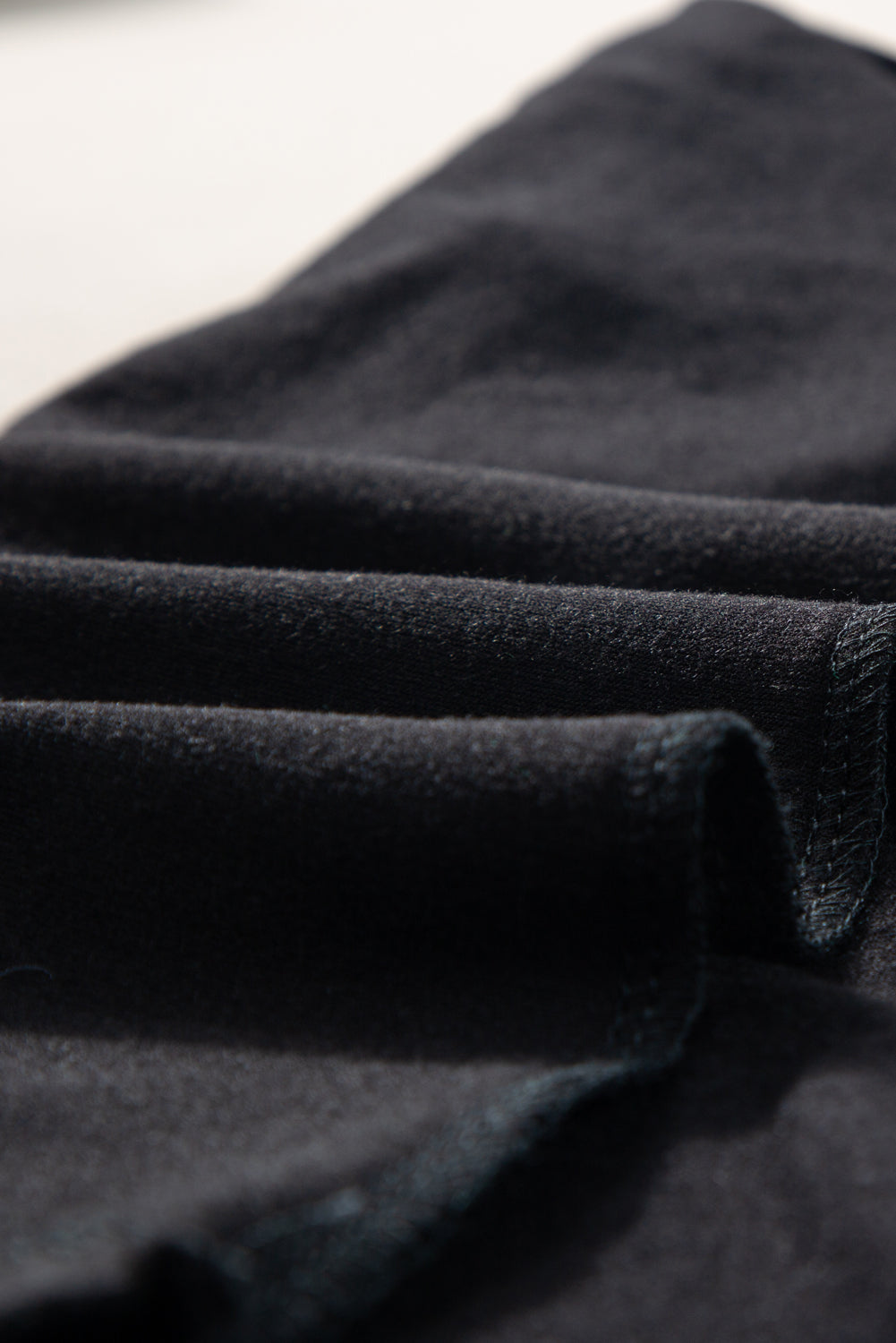 Minimal V Neck Pocket Tee - Black/Grey