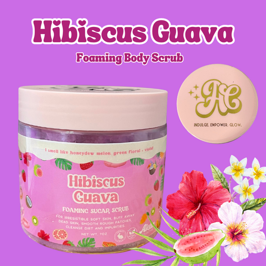 Aloha Foaming Sugar Scrub - Hibiscus Guava