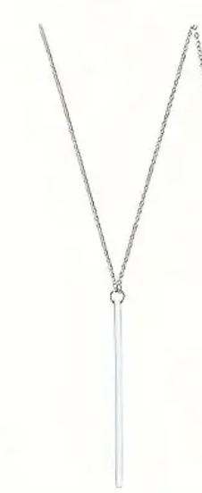 Silver Bar Necklace